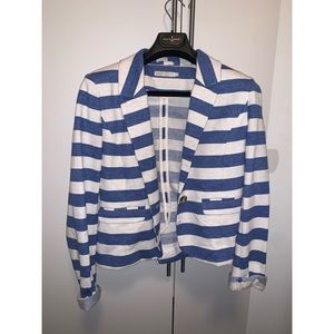 Blue & white blazer.